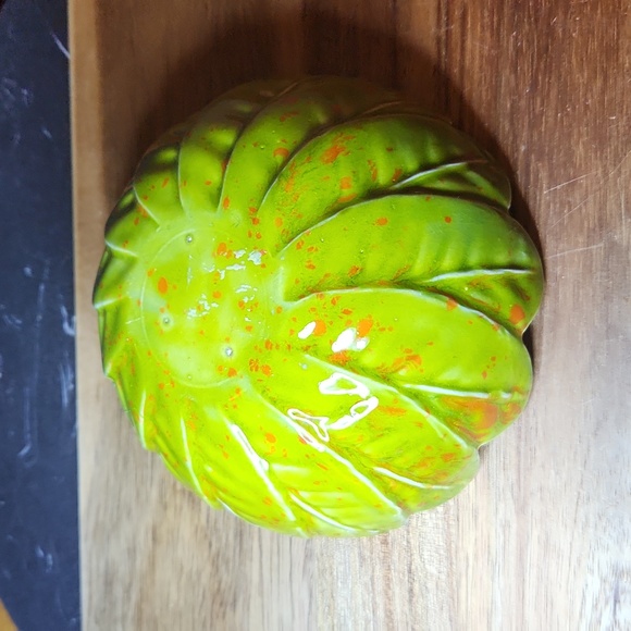 Vintage 5 in Ceramic splattered artichoke bowl - Picture 5 of 6
